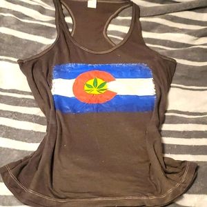 Colorado Flag Cannabis Tank